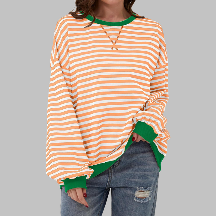 Charis | Casual Striped Sweatshirt