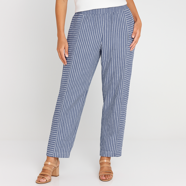 Kesia | Striped Cotton Pants