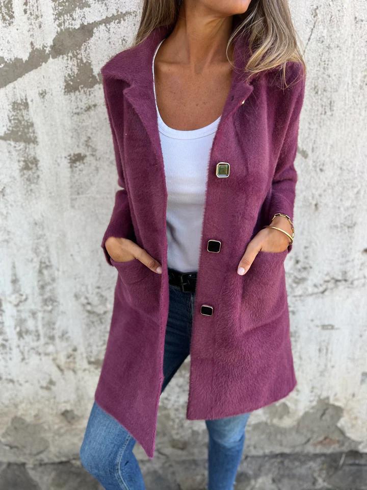 Elodie - Stylish Coat with Lapel