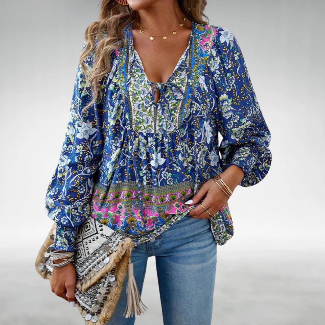 Caisyn | Boho Floral Top