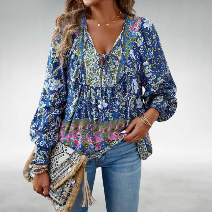 Caisyn | Boho Floral Top