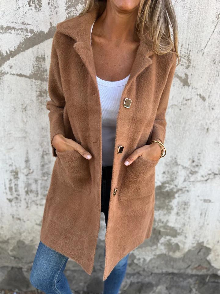 Elodie - Stylish Coat with Lapel