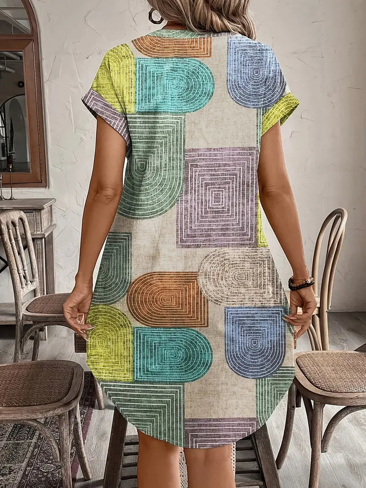 Lucinda | Elegant Geometric Dress