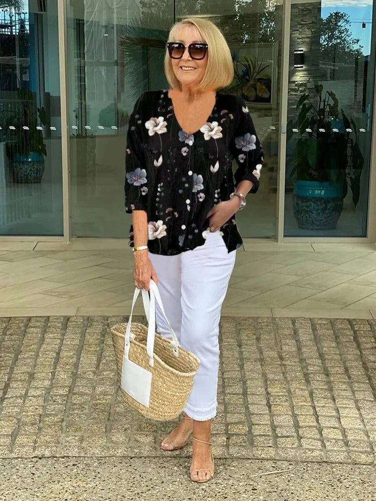 Elora | Floral Blouse