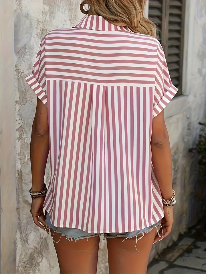 Lilou | Elegant Striped Blouse