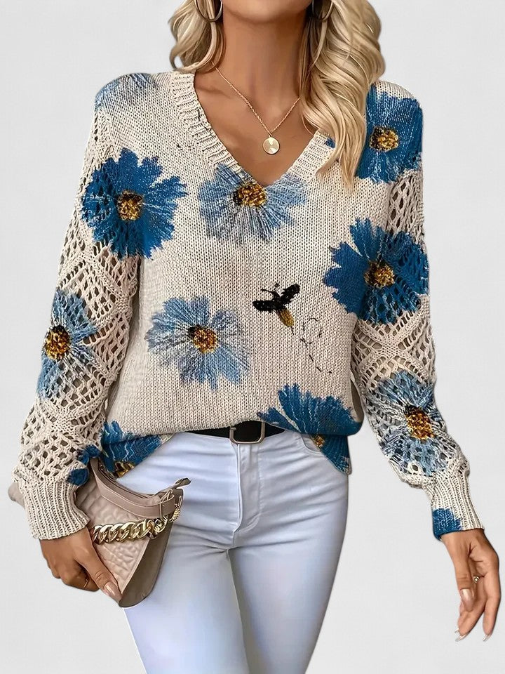 Kaiti | Elegant Floral Sweater