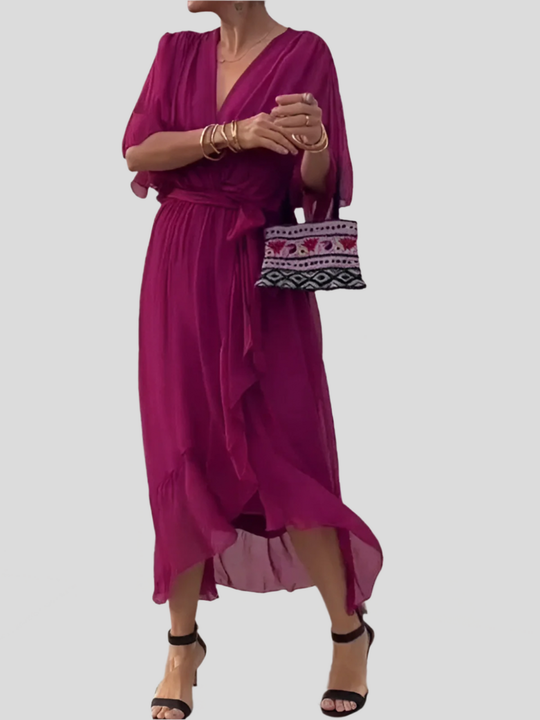 Adrianne | Elegant Silk Dress