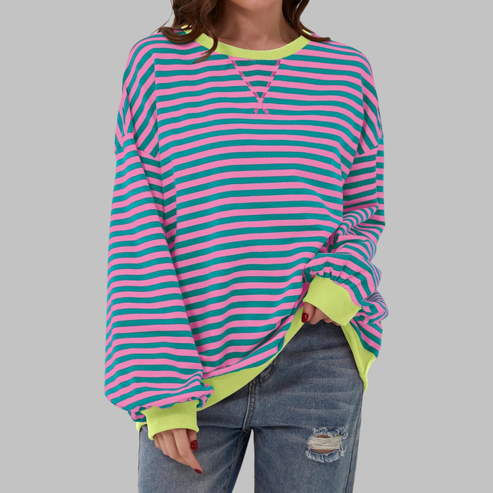 Charis | Casual Striped Sweatshirt