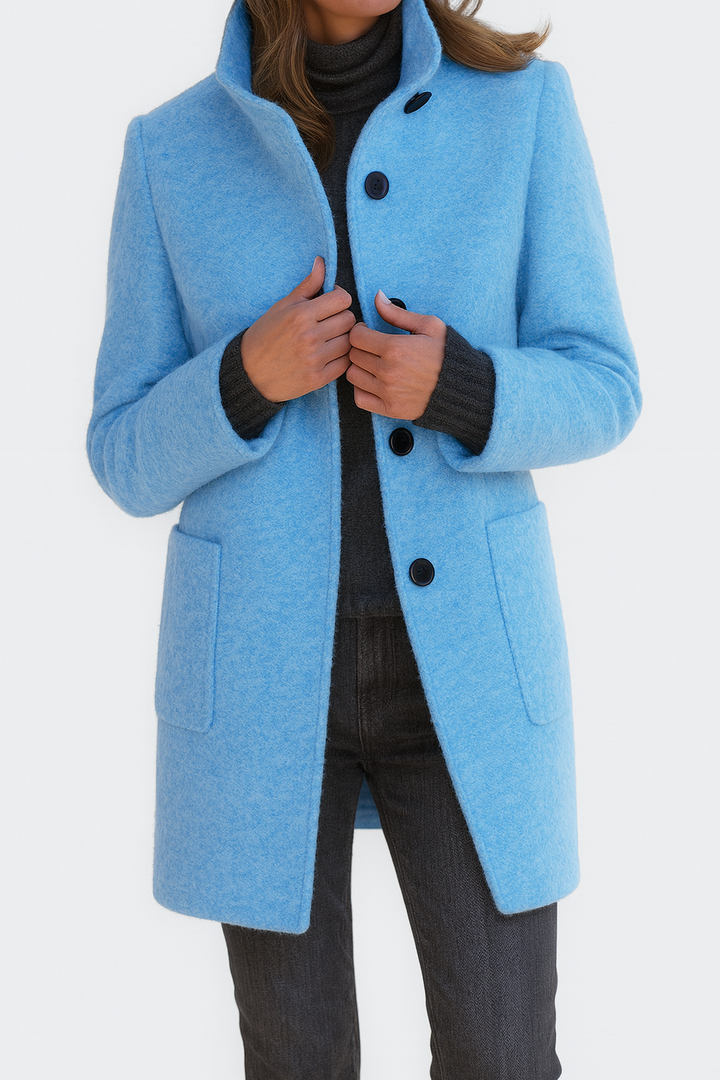 LIDIA | High-collar jacket made of wool blend