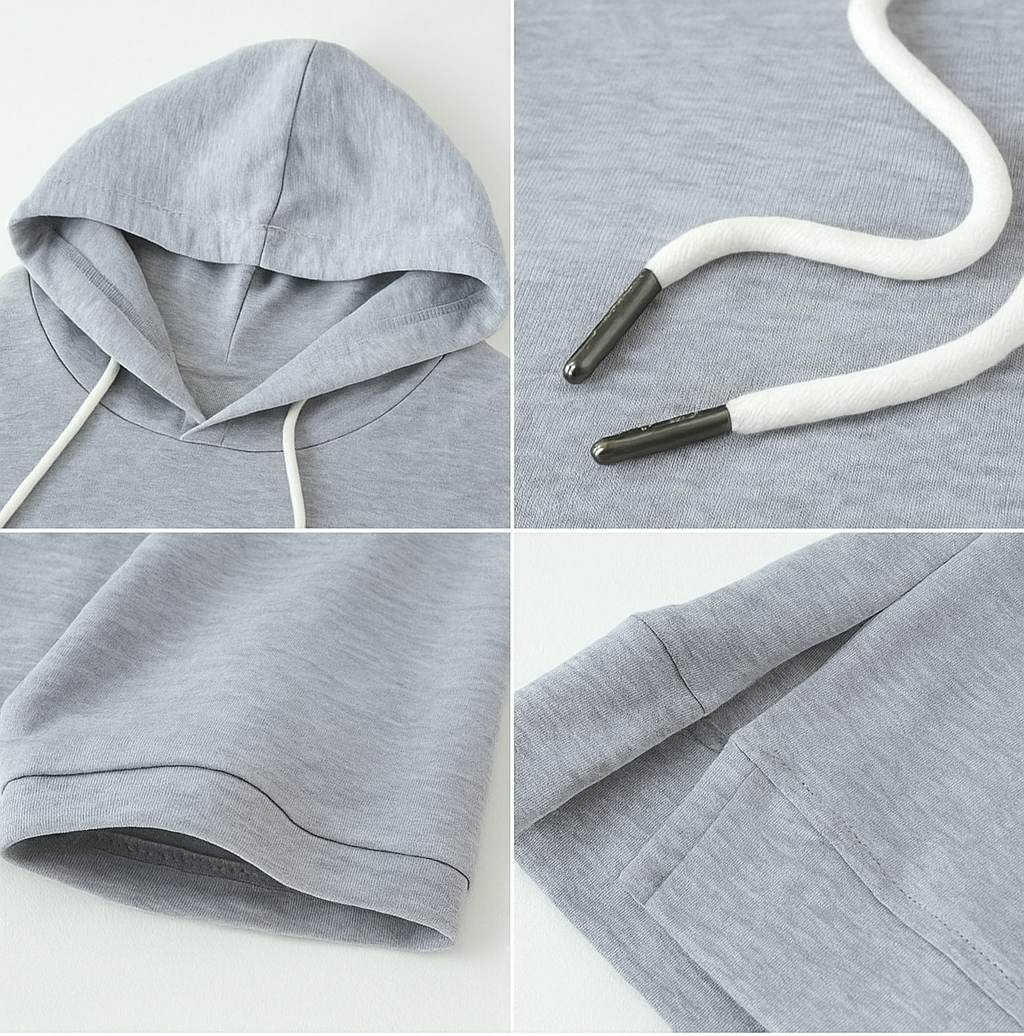 Cheryl | Short Sleeve Hooded Pullover