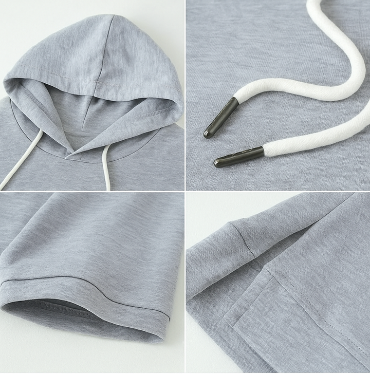 Cheryl | Short Sleeve Hooded Pullover
