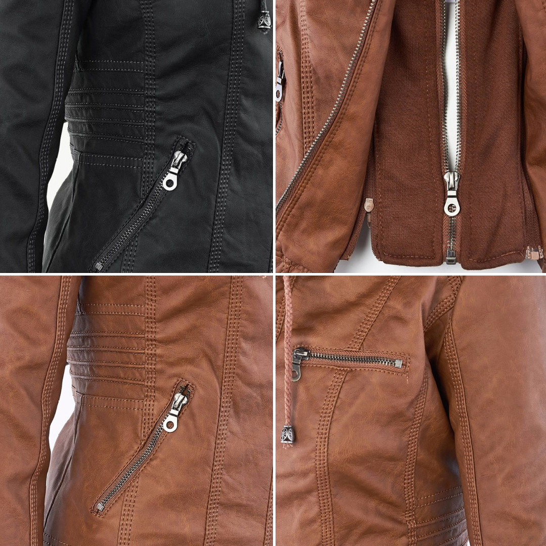 Monika™ | Sturdy and elegant leather jacket