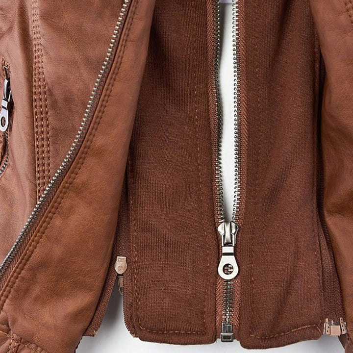 Monika™ | Sturdy and elegant leather jacket