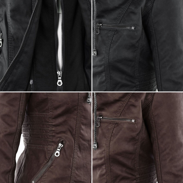 Monika™ | Sturdy and elegant leather jacket