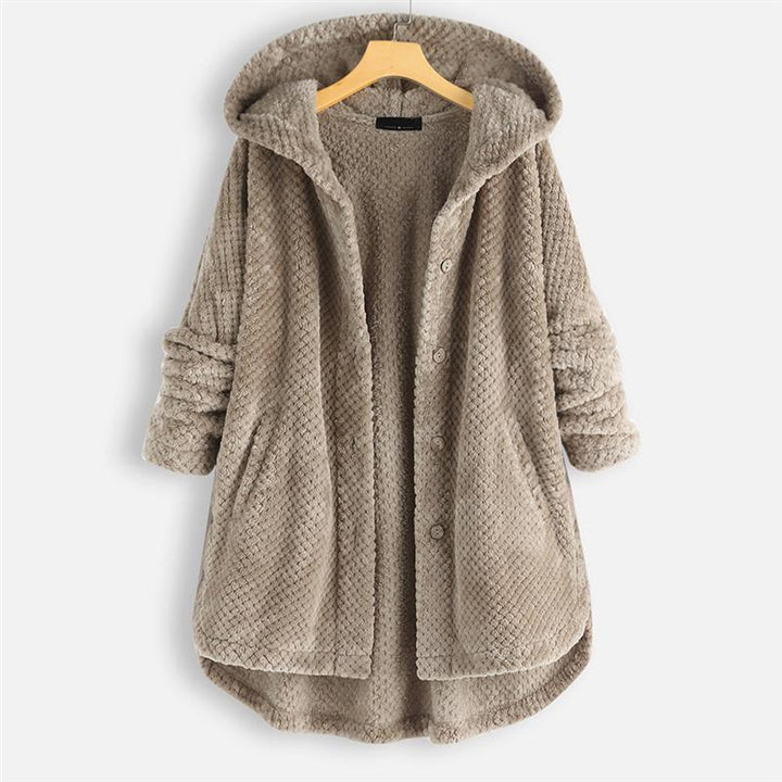 Jesse | Winter Hooded Double-faced Fleece Coat