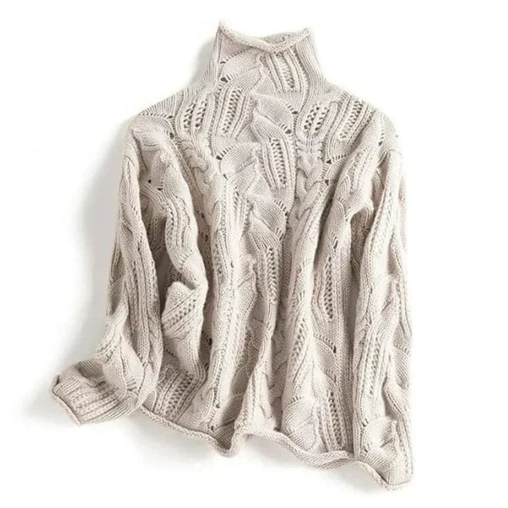 Beverly – Cashmere Sweater with Cable Pattern