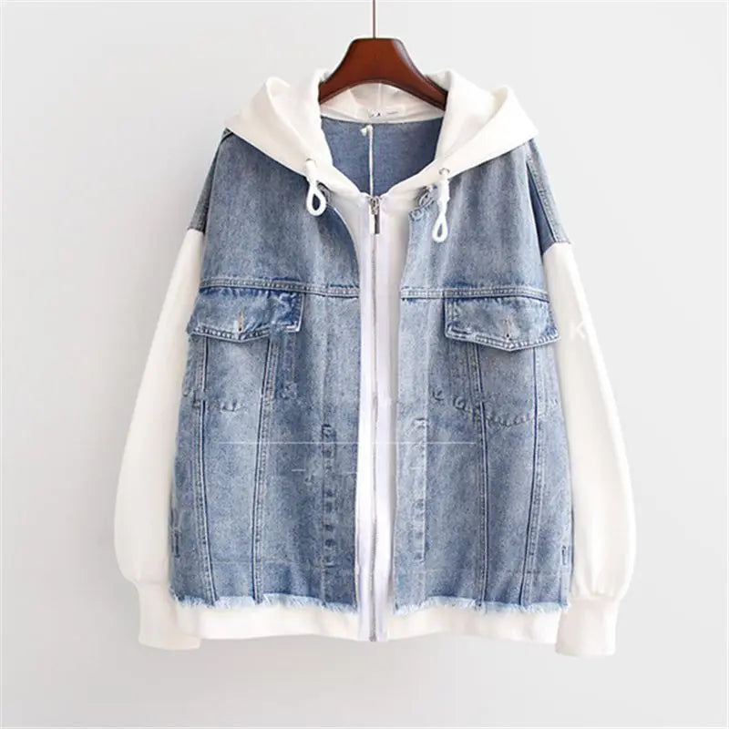 Claretta | Denim Hoodie Jacket