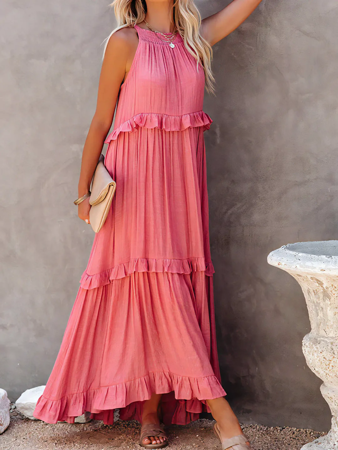 Betania | Ruffle Breeze Maxi Dress
