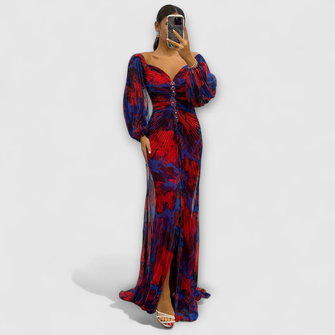 Genevieve | Elegant V-Neck Dress