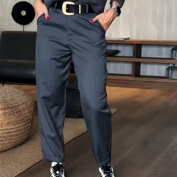 Kennedy | Striped Suit Trousers