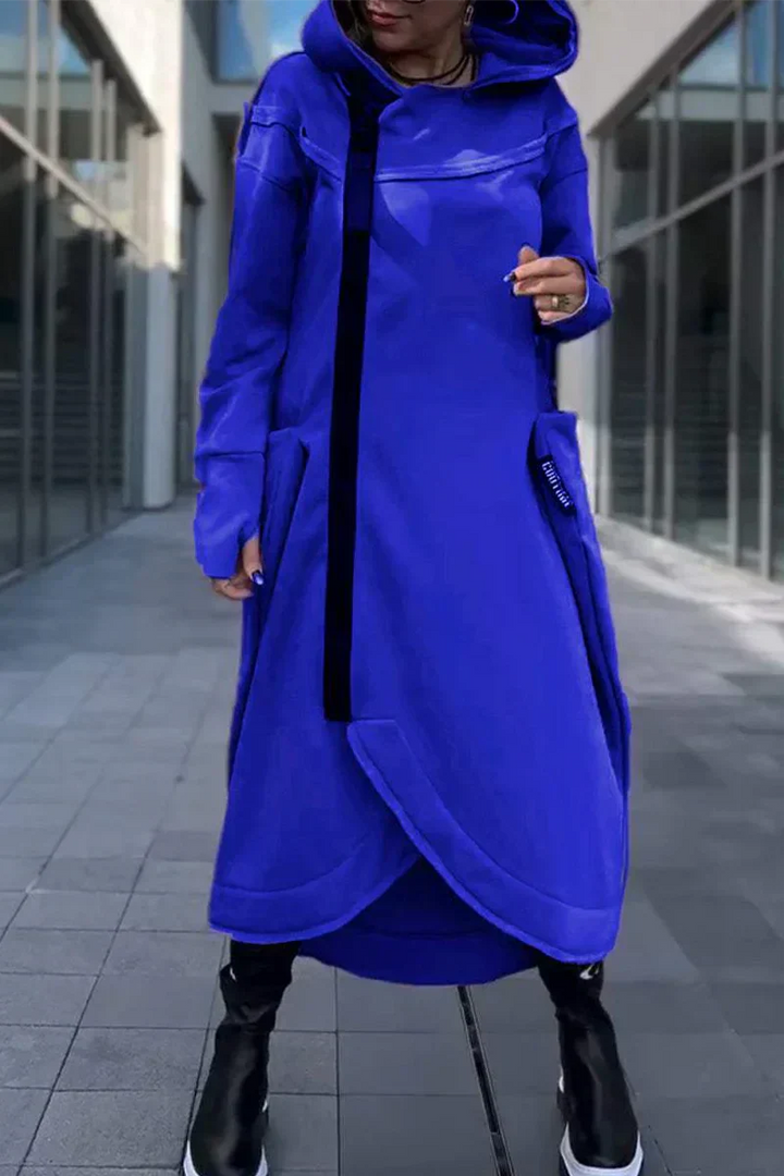 Rachele | Lightweight Long Zip-up Hoodie Dress
