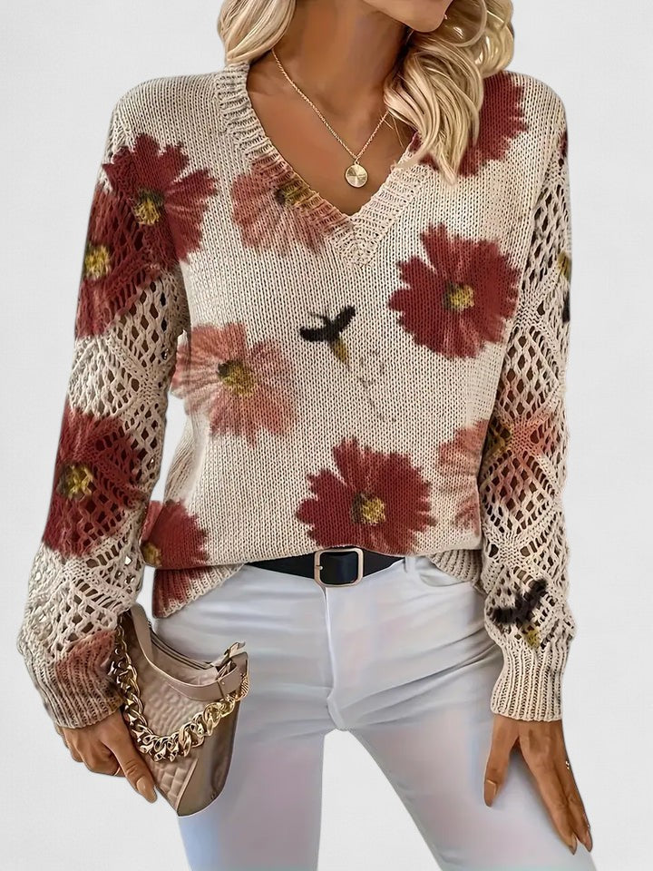 Kaiti | Elegant Floral Sweater