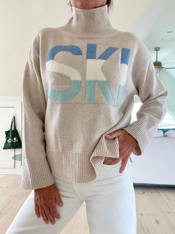 Martyna™ - Stylish retro-style cashmere ski jumper
