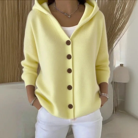 Philomène | Soft cotton hooded cardigan