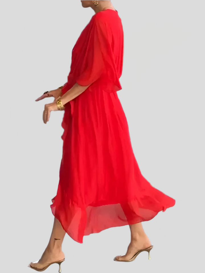 Adrianne | Elegant Silk Dress