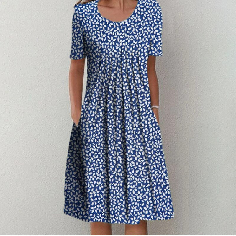 Sofia™ | Stylish and Casual Floral Dress with Pockets