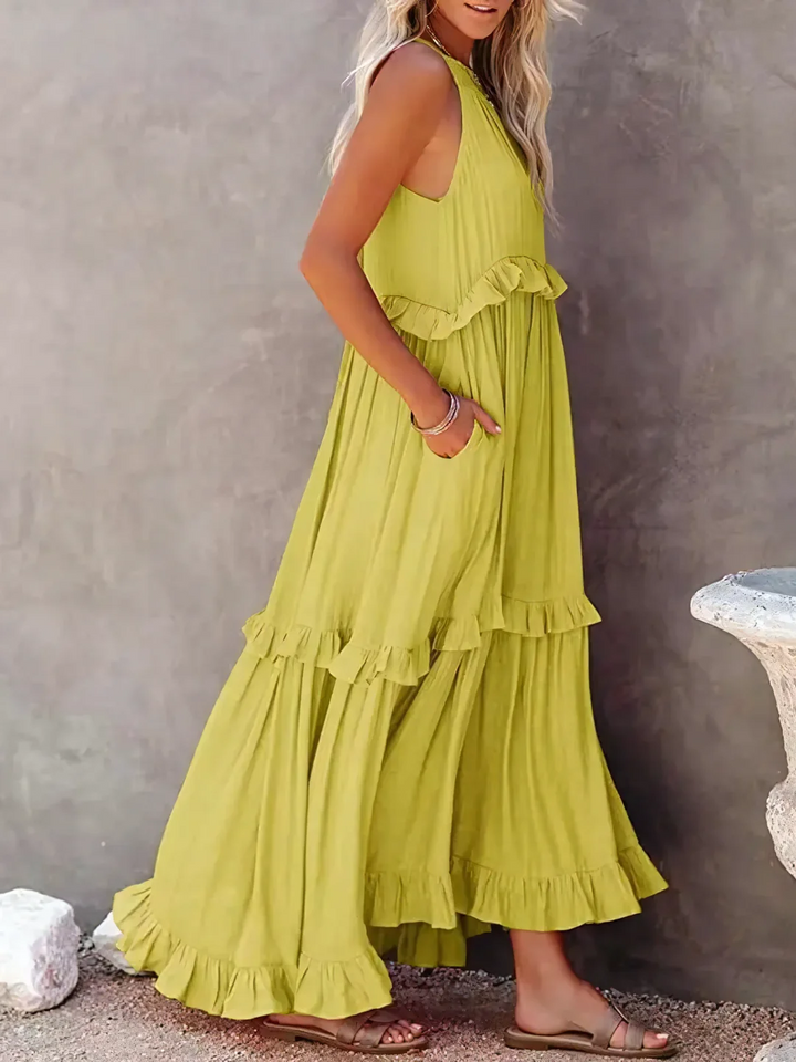Betania | Ruffle Breeze Maxi Dress