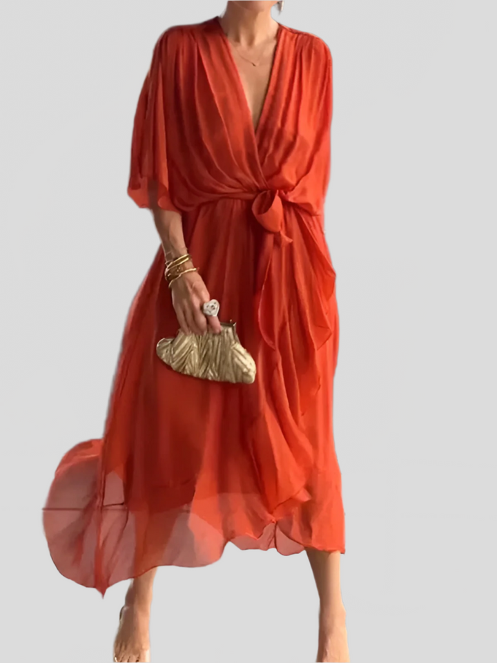 Adrianne | Elegant Silk Dress