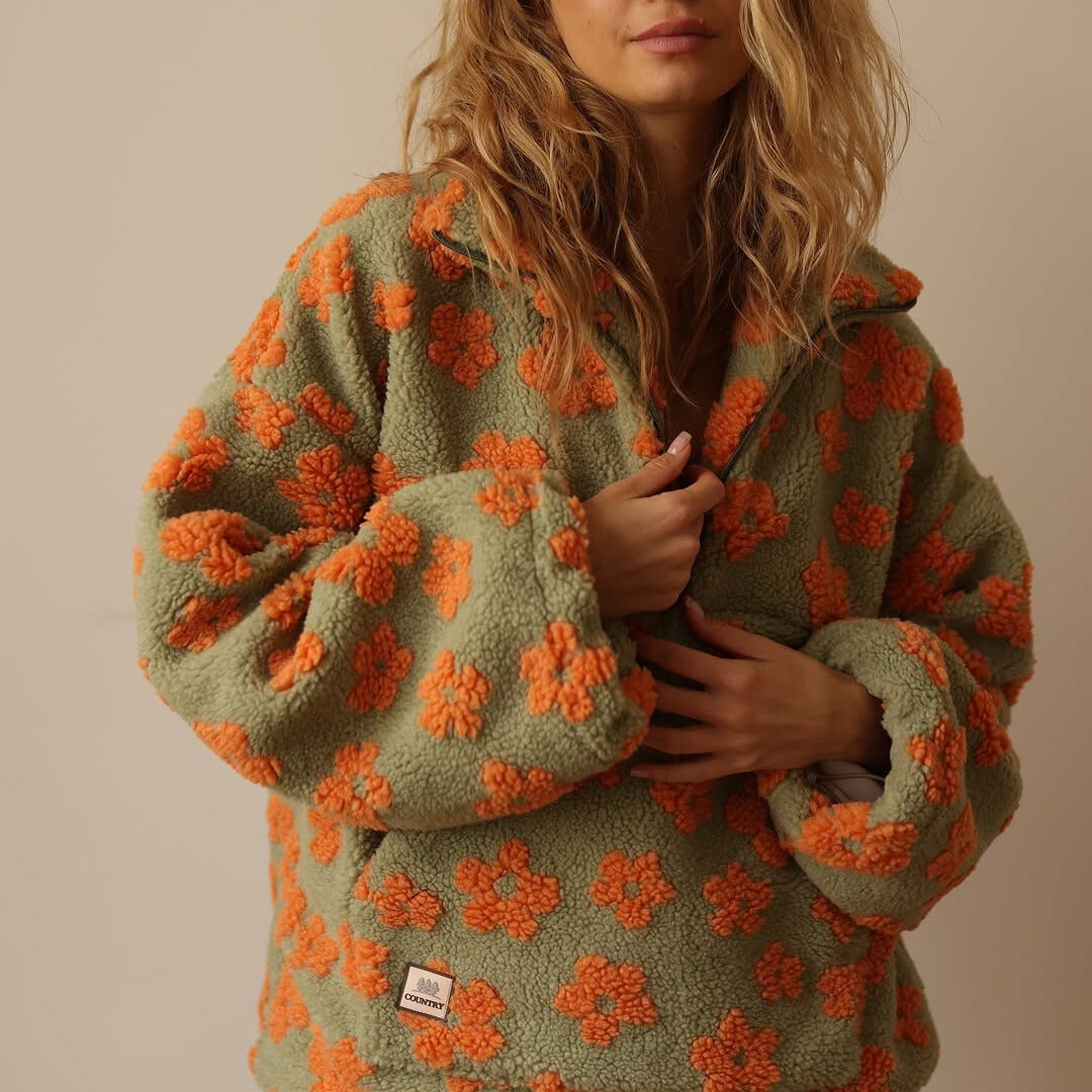 Chloé™ | Bohemian fleece jumper