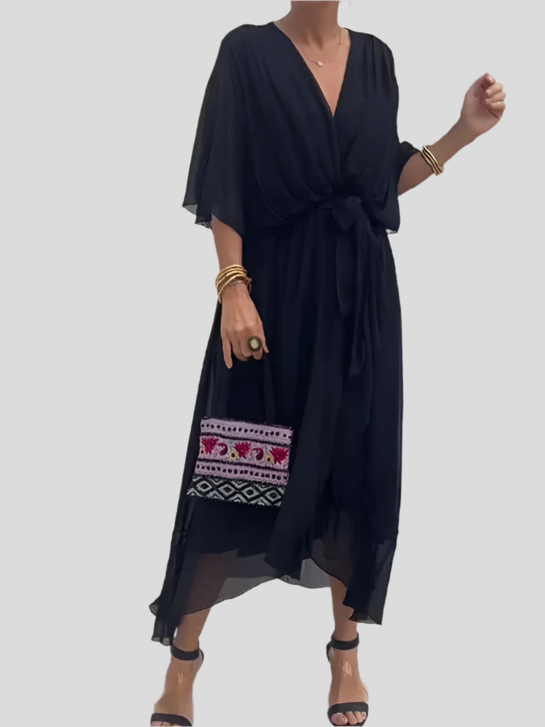 Adrianne | Elegant Silk Dress