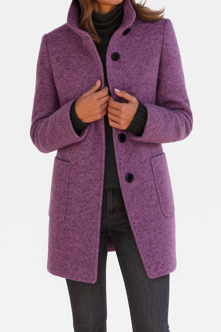 LIDIA | High-collar jacket made of wool blend