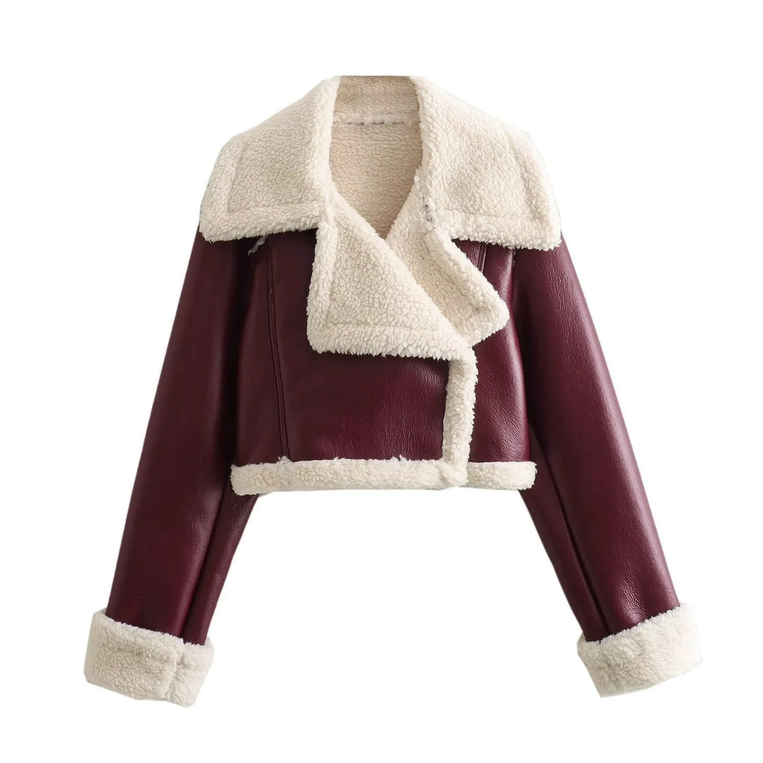 Bloom | Fur Fleece Double-sided Short Jacket