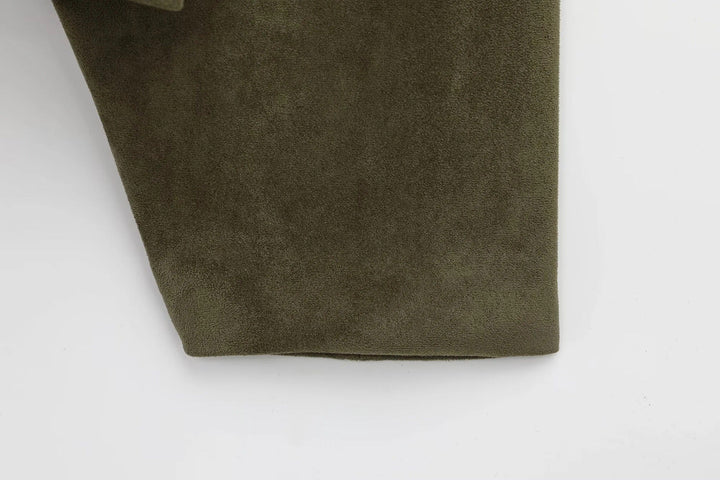 Alina™  Oversize’owy płaszcz zamszowy