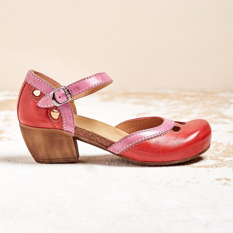 Amethyst | Orthopedic Sandals with Low Heel