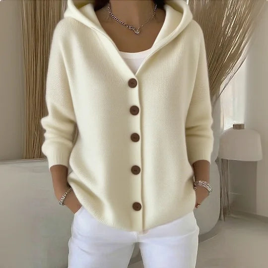 Philomène | Soft cotton hooded cardigan