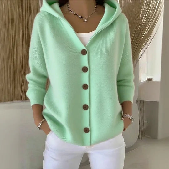 Philomène | Soft cotton hooded cardigan