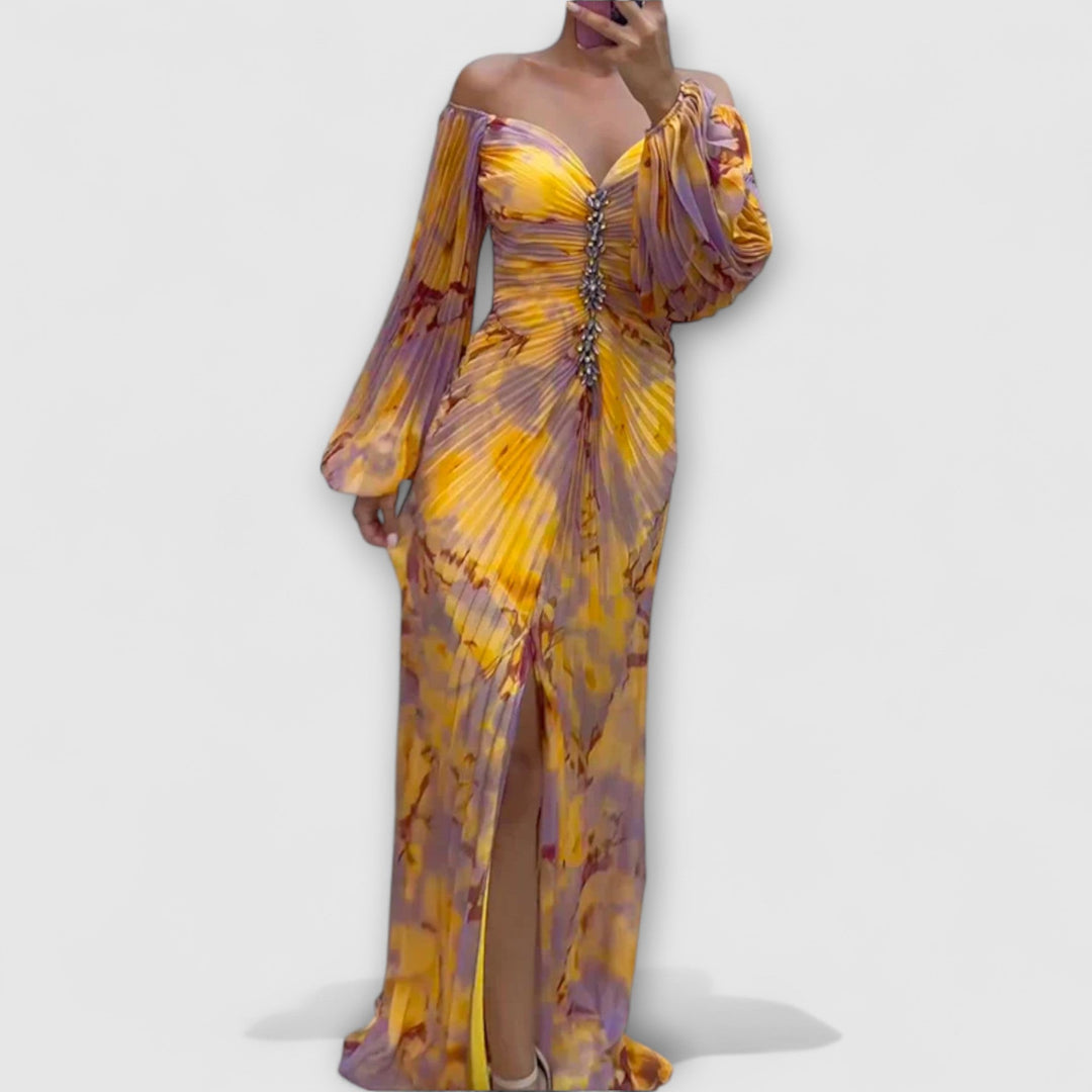 Genevieve | Elegant V-Neck Dress