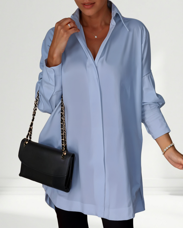 Lucrece | Oversized Lapel Button Shirt