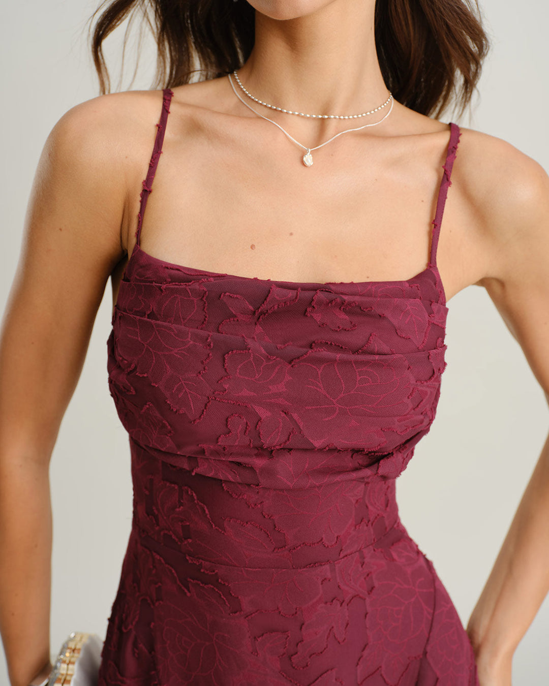 Vireya Dress | Scarlet elegance with every step